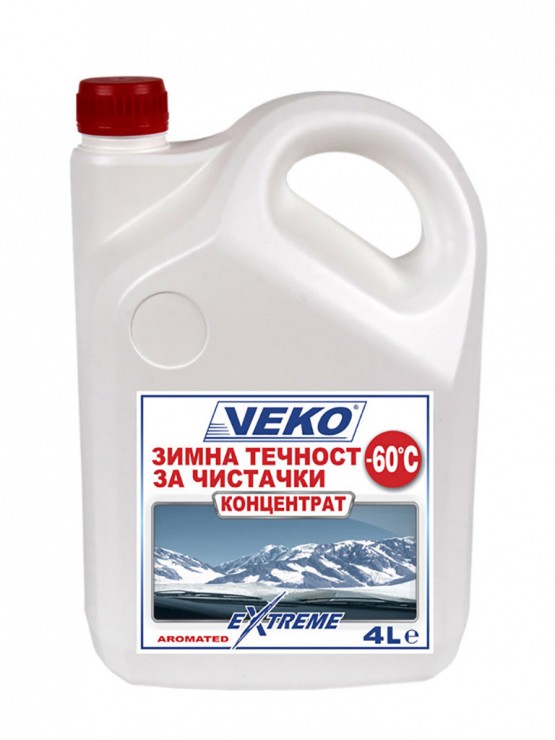 Зимна течност за чистачки VEKO концентрат -60°С 4L Зимна течност за чистачки VEKO концентрат -60°С 4L