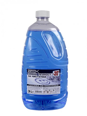 Зимна течност за чистачки Zerox готова за употреба до -20°С 3L